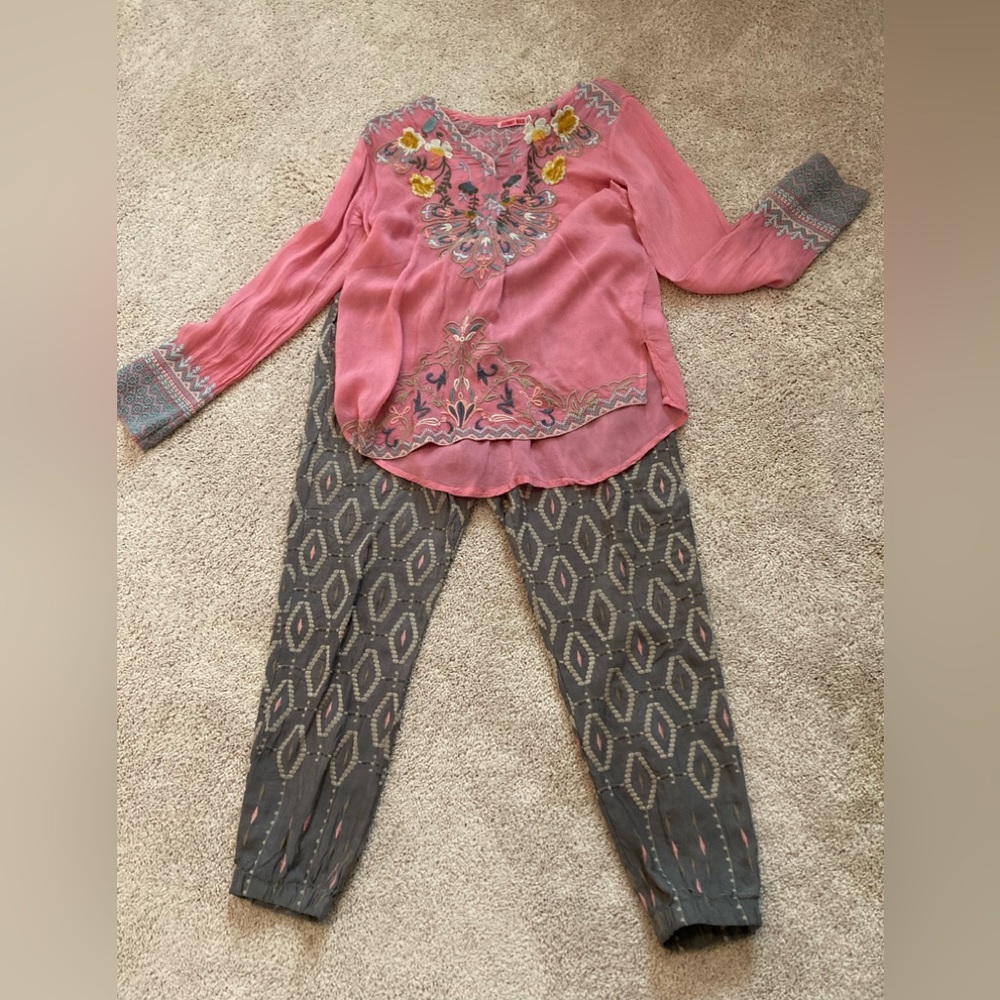 Johnny Was Pete&Greta diamond pattern jogger
